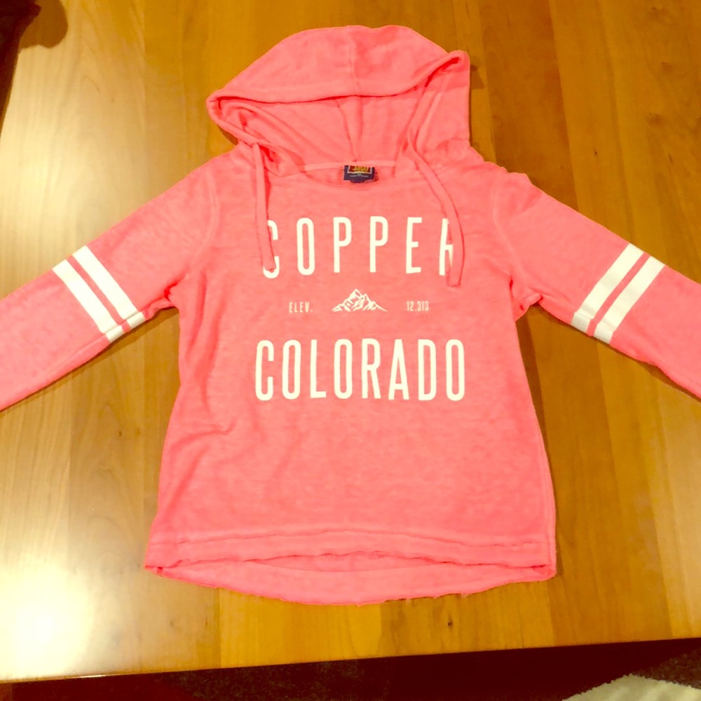Bright pink sweatshirt